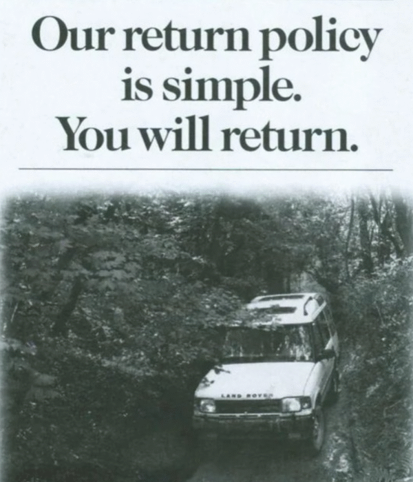 Classic Land Rover Ad