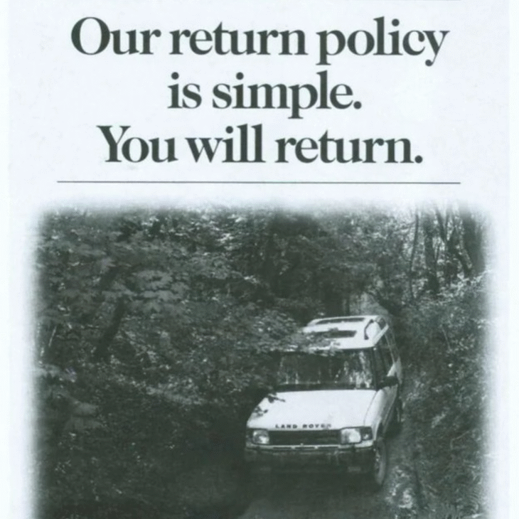 Classic Land Rover Ad