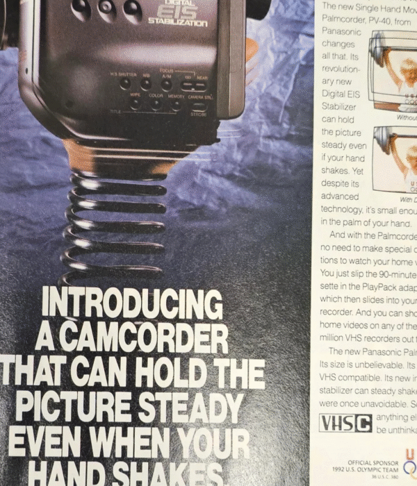 The Camcorder That Says “Hands Shaky? Not My Problem.”