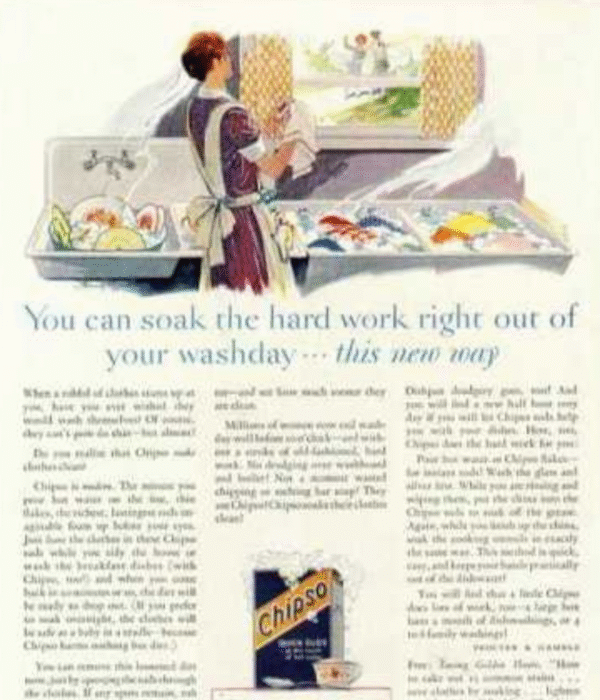 Soaking the Hard Work Out of Washday.