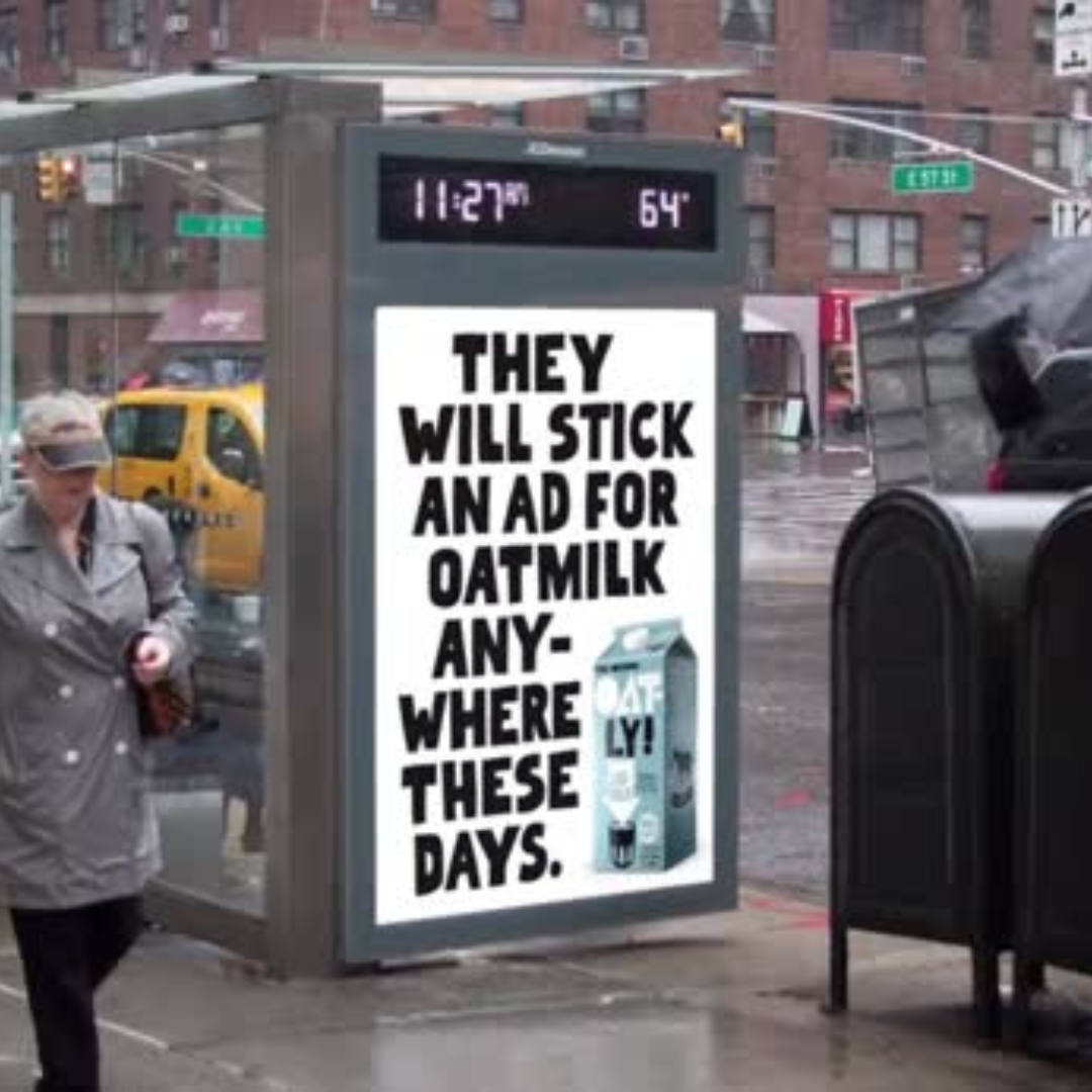 Found: An Oat Milk Ad in the Wild.