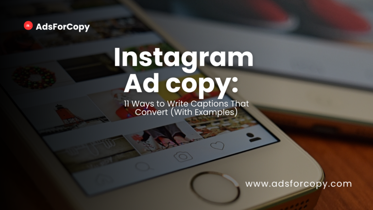 Instagram Ad copy